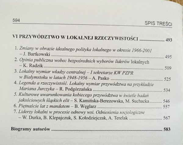 Model przywództwa. Wymiar lokalny, krajowy, międzynarodowy