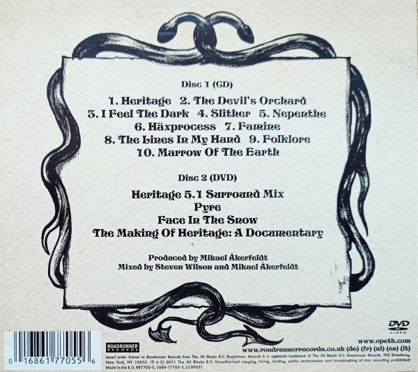 Opeth Heritage CD+DVD