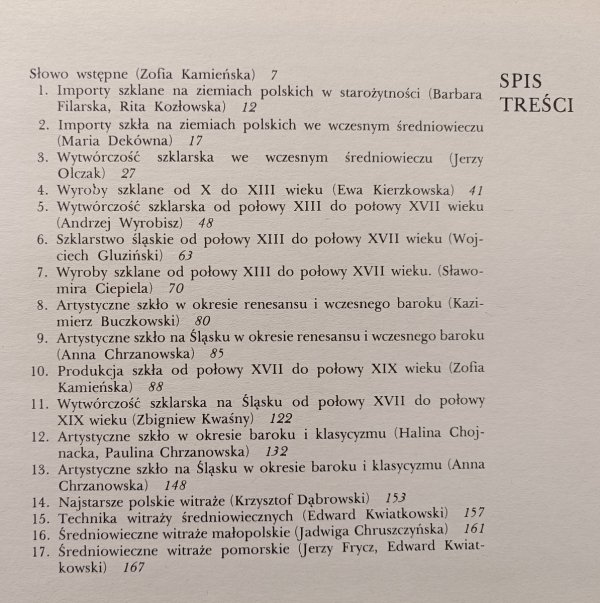 Polskie szkło do połowy XIX wieku