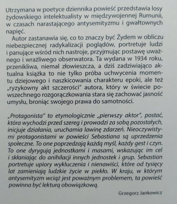 Mihail Sebastian Od dwóch tysięcy lat