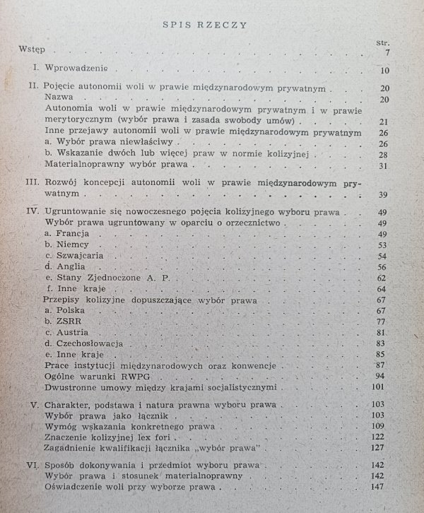 Józef Skąpski Autonomia woli w prawie międzynarodowym prywatnym