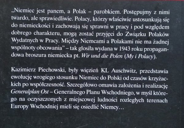 Kazimierz Piechowski • My i Niemcy