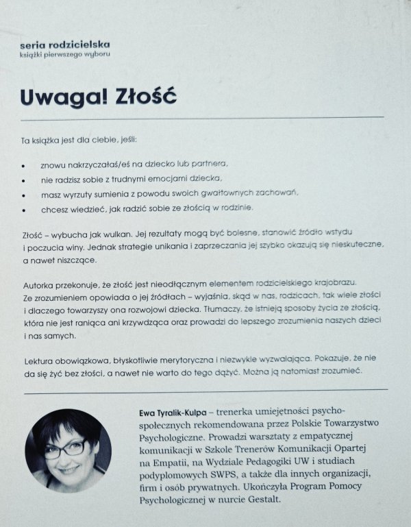 Ewa Tyralik-Kulpa Uwaga! Złość