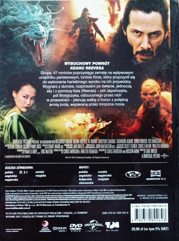 Carl Rinsch 47 roninów DVD