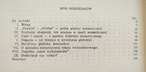 Anna Wierzbicka Dociekania semantyczne