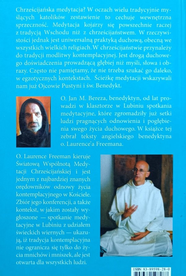 Laurence Freeman OSB Praktyka medytacji chrześcijańskiej