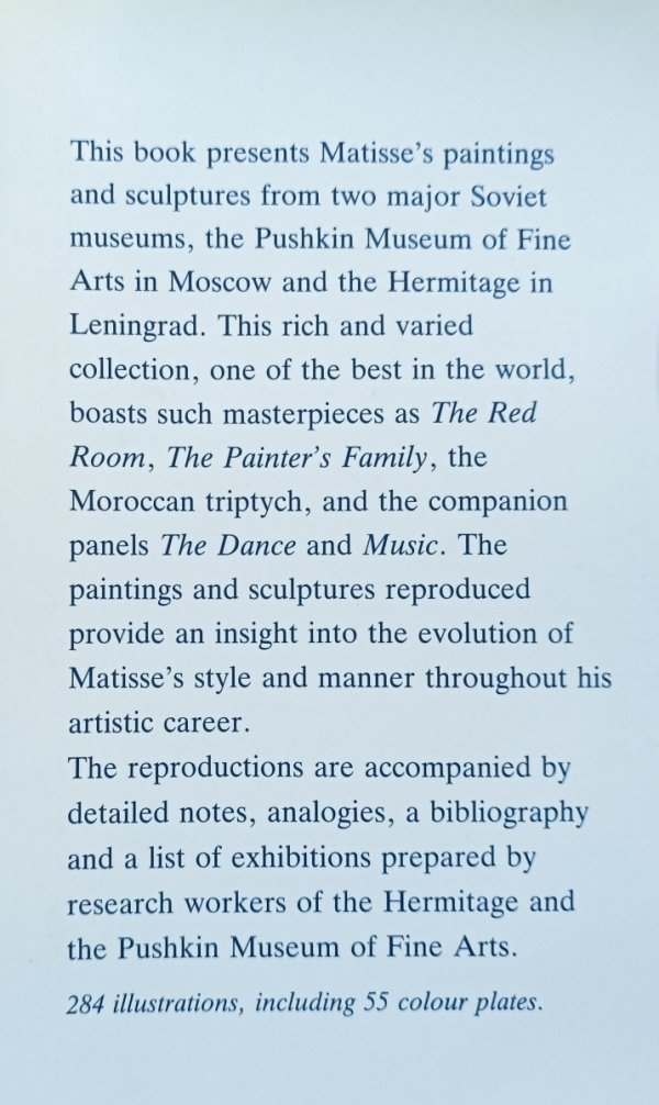 Henri Matisse: Paintings and Sculptures in Soviet Museums