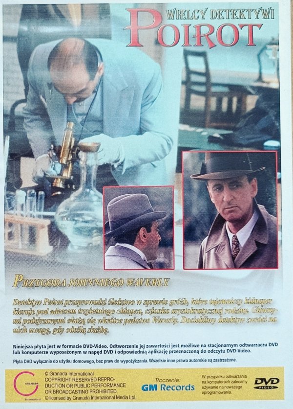 Wielcy detektywi. Poirot. Przygoda Johnniego Waverly DVD
