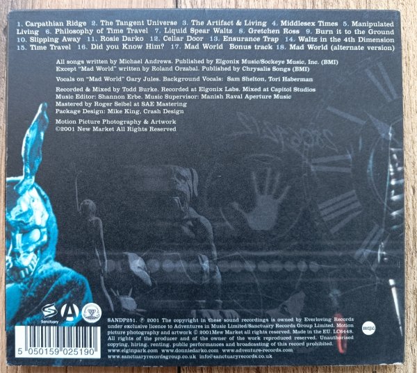 Michael Andrews Donnie Darko (Music From The Original Motion Picture Score) CD