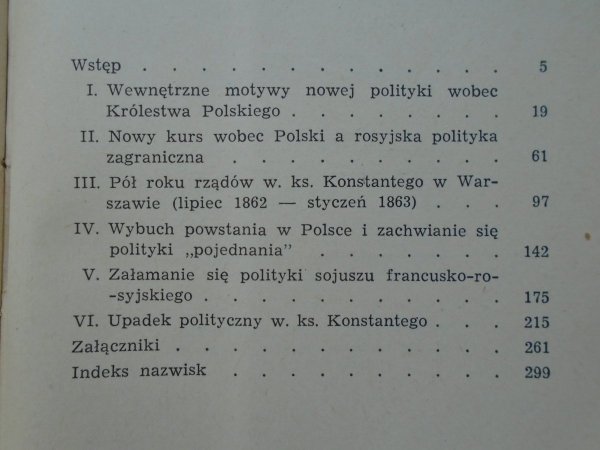 Irena Koberdowa • Wielki Książę Konstanty w Warszawie 1862-1863