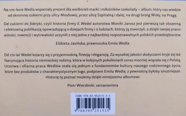 Monika Jarosz Od cukierni do fabryki, czyli historia firmy E. Wedel