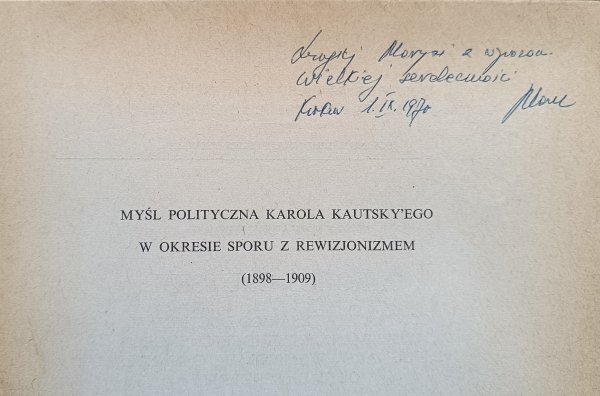 Marek Waldenberg Myśl polityczna Karola Kautskiego