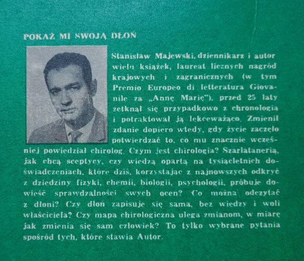 Stanisław Majewski Pokaż mi swoją dłoń