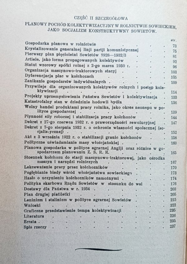 Edward Władysław Pisarek Od obszczyny do kołchozu / 1934