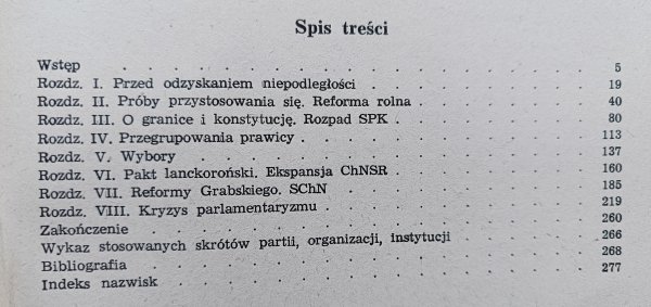 Szymon Rudnicki Działalność polityczna polskich konserwatystów 1918-1926