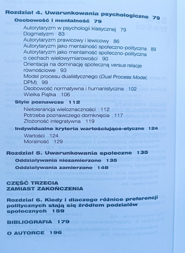 Urszula Jakubowska O naturze preferencji politycznych. Perspektywa psychologiczna