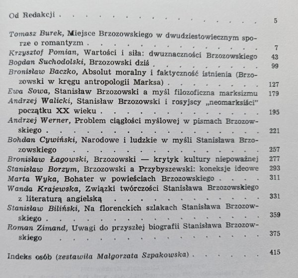 Wokół myśli Stanisława Brzozowskiego