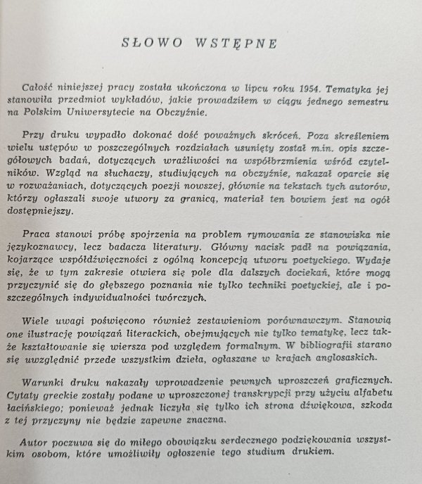 Mieczysław Giergielewicz Rym i wiersz