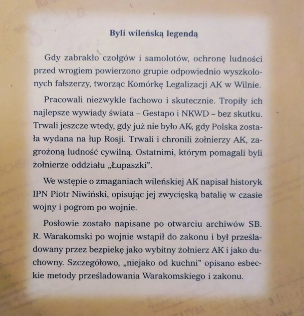 Romuald Warakowski Wileńskie dramaty w czasie wojny i w PRL