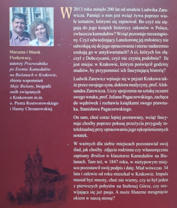 Marzena i Marek Florkowscy Ludwik Zarewicz. Miłośnik Krakowa i przyjaciel Kamedułów