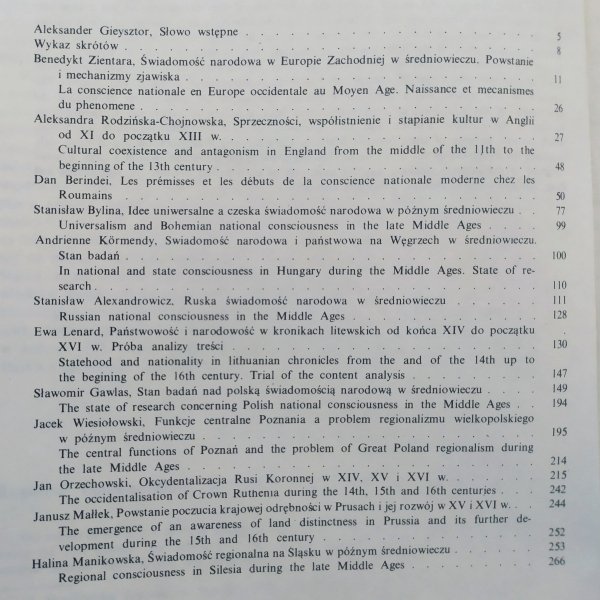 Państwo, naród, stany w świadomości wieków średnich. Pamięci Benedykta Zientary 1929-1983