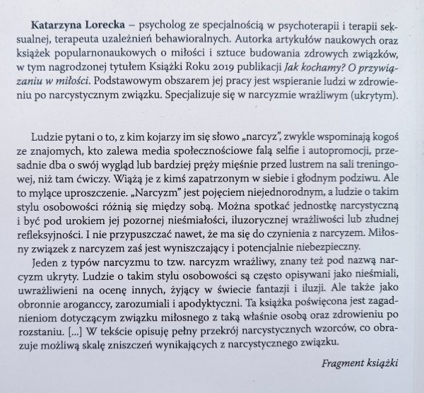 Katarzyna Lorecka Kolekcjoner krzywd. Ukryty narcyzm a miłość i seksualność