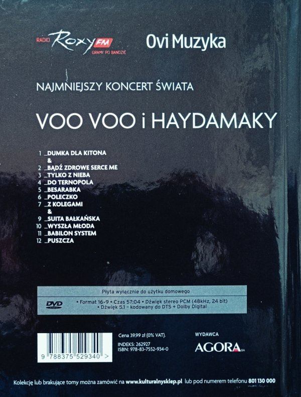 Voo Voo i Haydamaky Najmniejszy koncert świata DVD