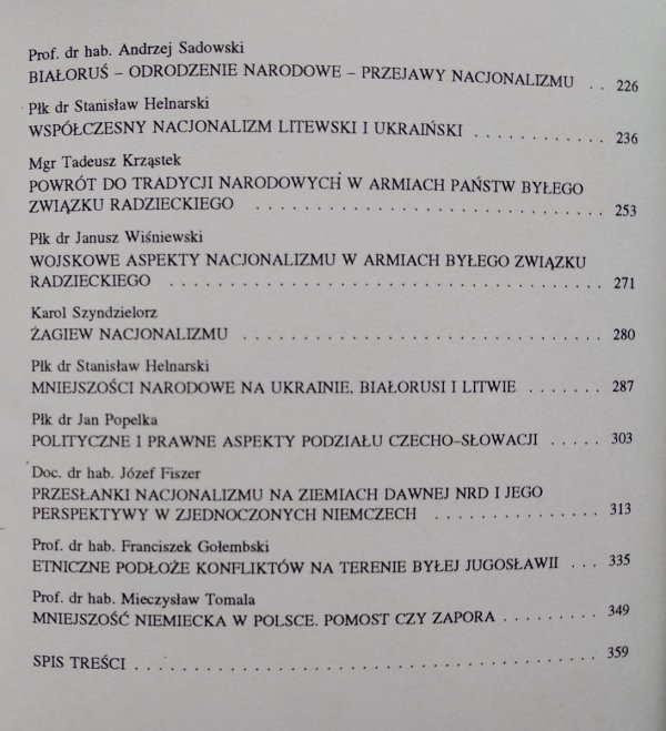 Stanisław Helnarski • Nacjonalizm. Konflikty narodowościowe w Europie Środkowej i Wschodniej