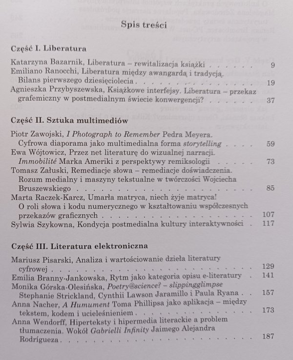 Liberatura, e-literatura i... Remiksy, remediacje, redefinicje