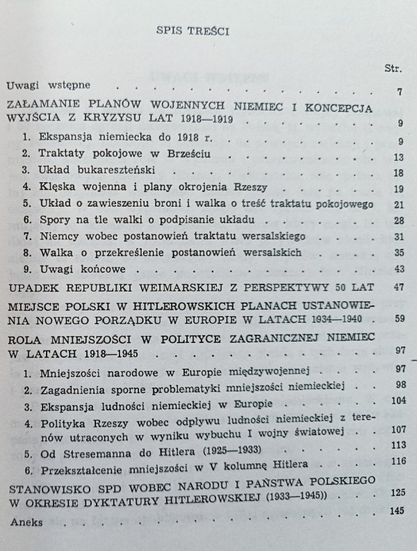 Antoni Czubiński Miejsce Polski w niemieckich planach aneksji i podbojów 1914-1945