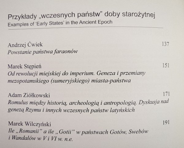 Instytucja 'wczesnego państwa' w perspektywie wielości i różnorodności kultur