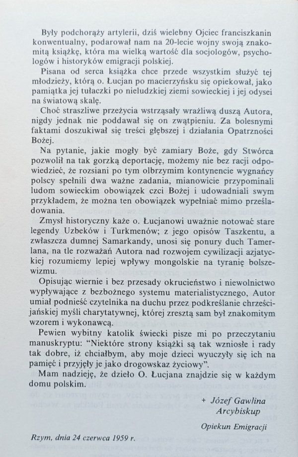 Łucjan Zbigniew Królikowski OFM Skradzione dzieciństwo