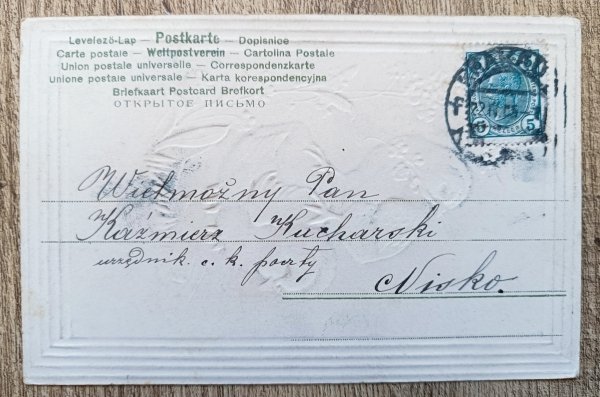 pocztówka Wesołego Alleluja ok. 1905 roku