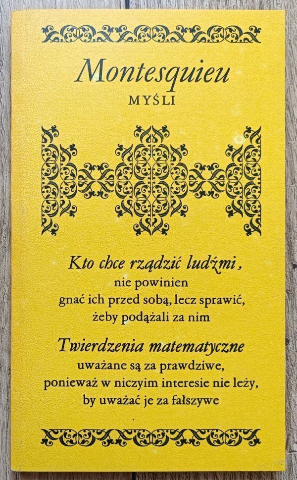 Montesquieu Myśli