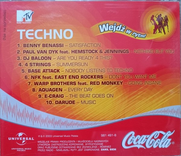 Techno Coca Cola CD