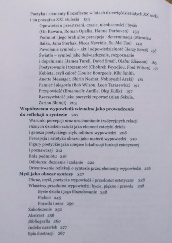 Rafał Solewski Synteza i wypowiedź. Poezja i filozofia w sztukach wizualnych na przełomie XX i XXI wieku