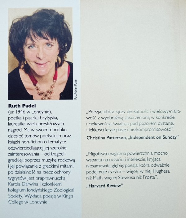 Ruth Padel Sztuka Kintsugi. Wiersze wybrane