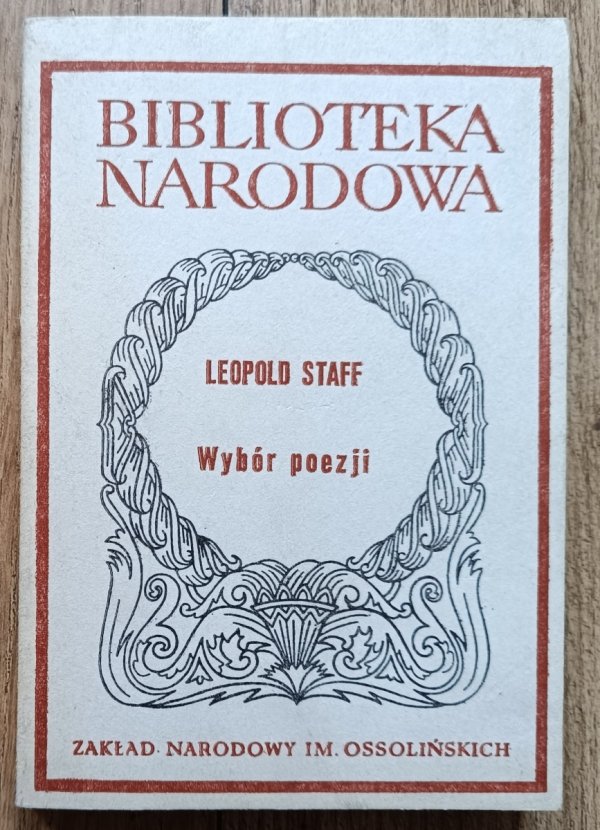 Leopold Staff Wybór poezji BN