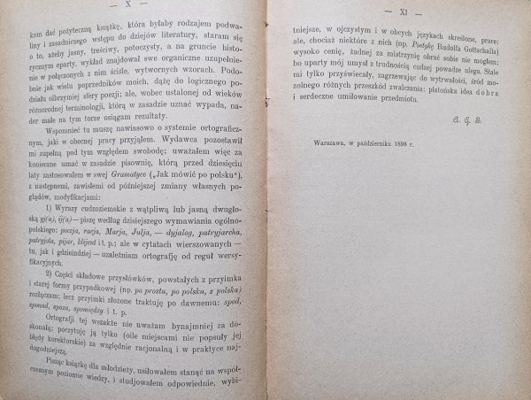 Antoni Gustaw Bem Teoria poezji polskiej z przykładami w zarysie popularnym analityczno-dziejowym / 1899