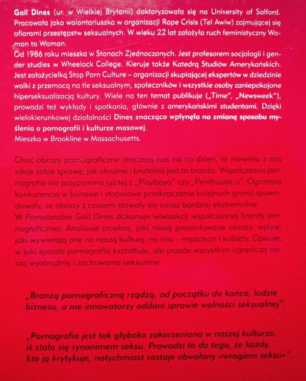 Gail Dines Pornoland. Jak skradziono naszą seksualność