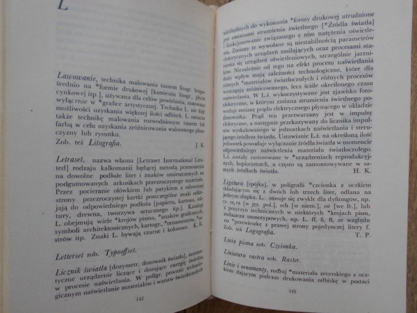 Współczesne polskie drukarstwo i grafika książki • Mały słownik encyklopedyczny