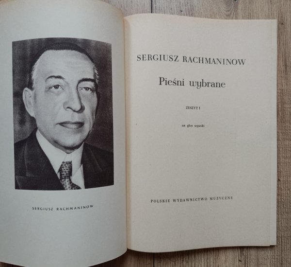 Sergiusz Rachmaninow Pieśni wybrane: zeszyt 1 na głos wysoki