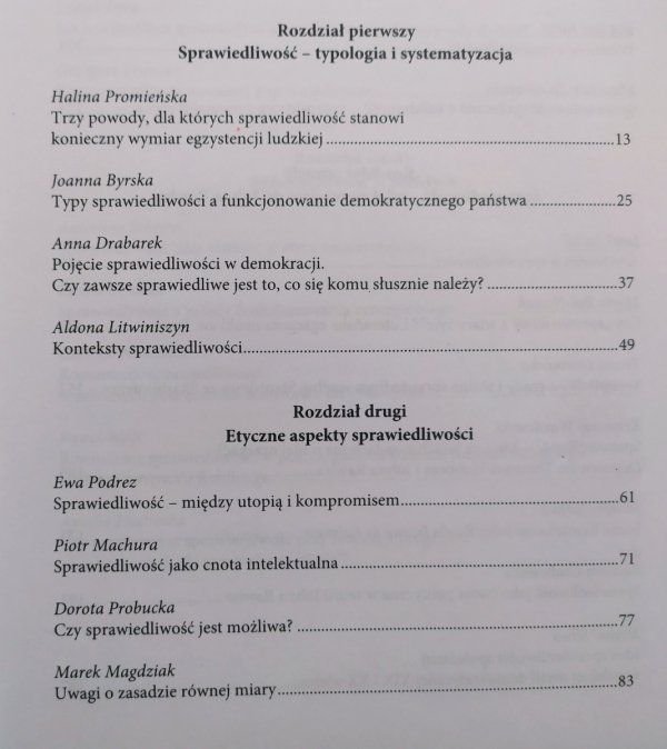 red. Dorota Probucka Czy sprawieliwość jest możliwa?