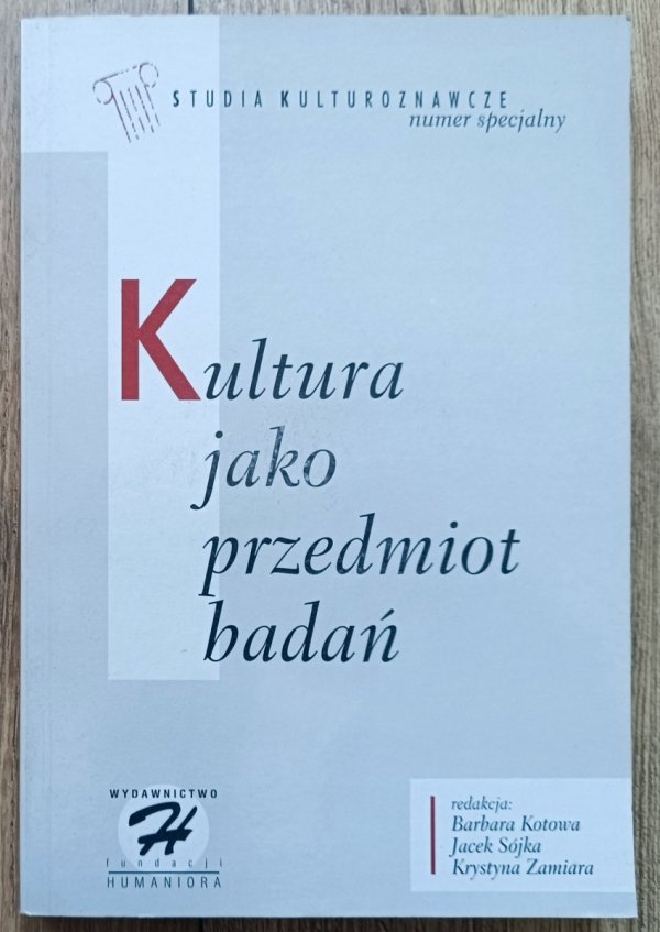 Kultura jako przedmiot badań