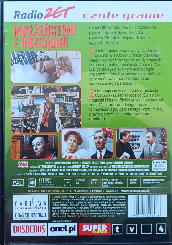 Stanisław Bareja Małżeństwo z rozsądku DVD