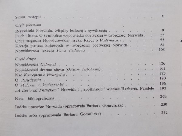 Mieczysław Inglot • Wyobraźnia poetycka Norwida