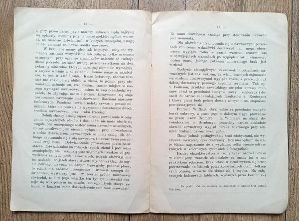 W.J. Karpiński Jak nawozić pod ziemniaki / 1908