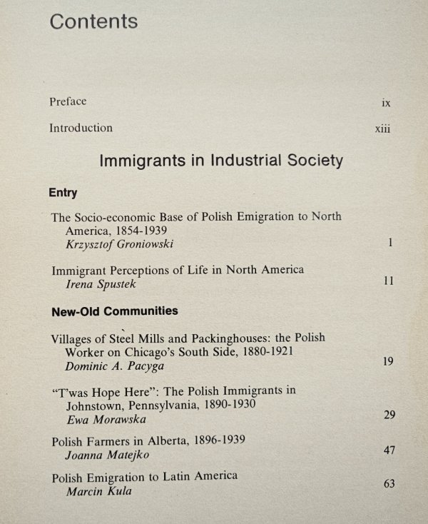 The Polish Presence in Canada and America