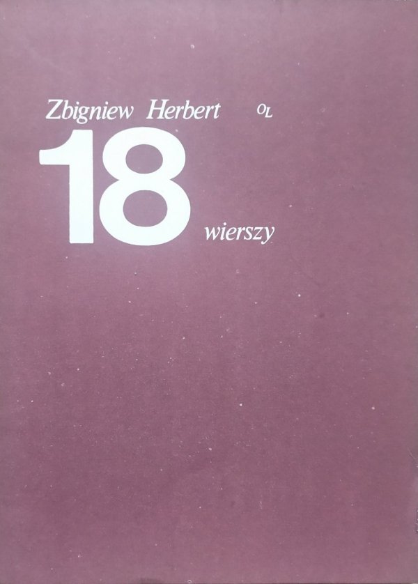 Zbigniew Herbert 18 wierszy