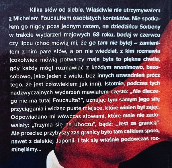 Maurice Blanchot Michel Foucault tak jak go widzę